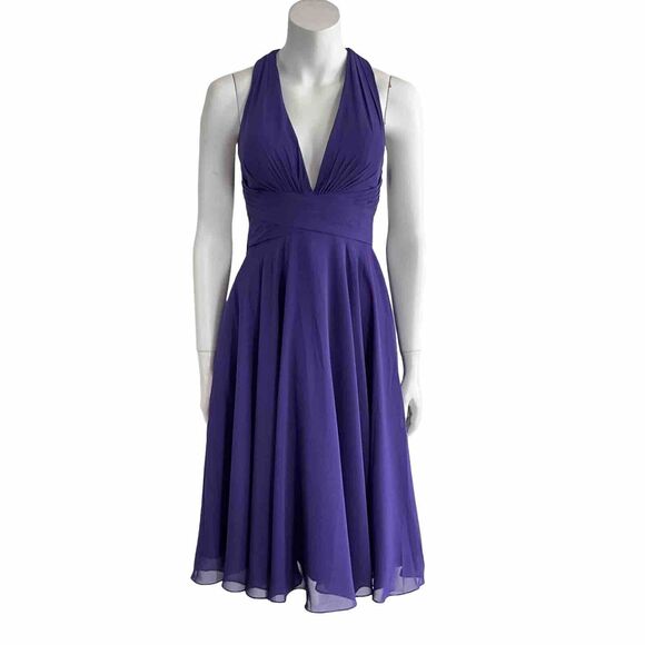 JJ’s House Fit & Flare Wedding Guest Dress Purple Special Occasions 36